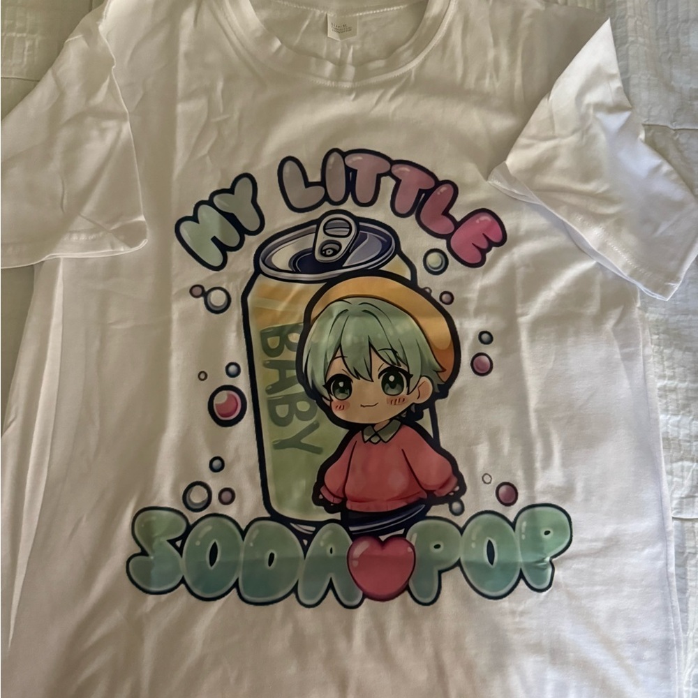 KPOP Demon Hunters My Little Soda Pop Kids T-Shirt - White: Kids XL/ Adult Small